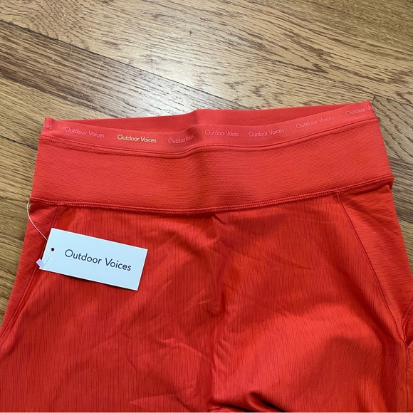 Sz M NWT Outdoor Voices 7/8 Thrive leggings with pockets paprika burnt orange - Picture 4 of 4